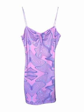 127 - Princess Polly Purple & Blue Mini Dress